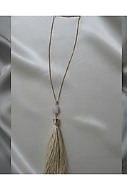 Bohem püsküllü kolye