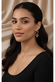 sallantılı gold küpe