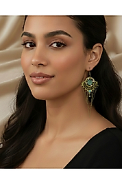 Taşlı Otantik Küpe