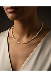 Minimal Boncuklu Taşlı Kolye