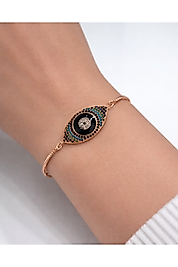 Nazar Göz Zirkon Taşlı Kadın Bileklik