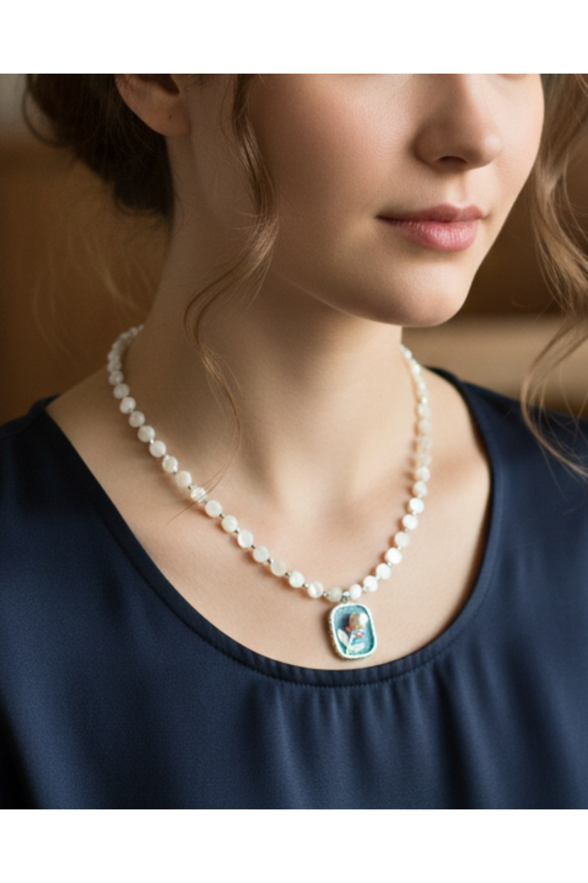 Doğal Taş Kadın Kolye