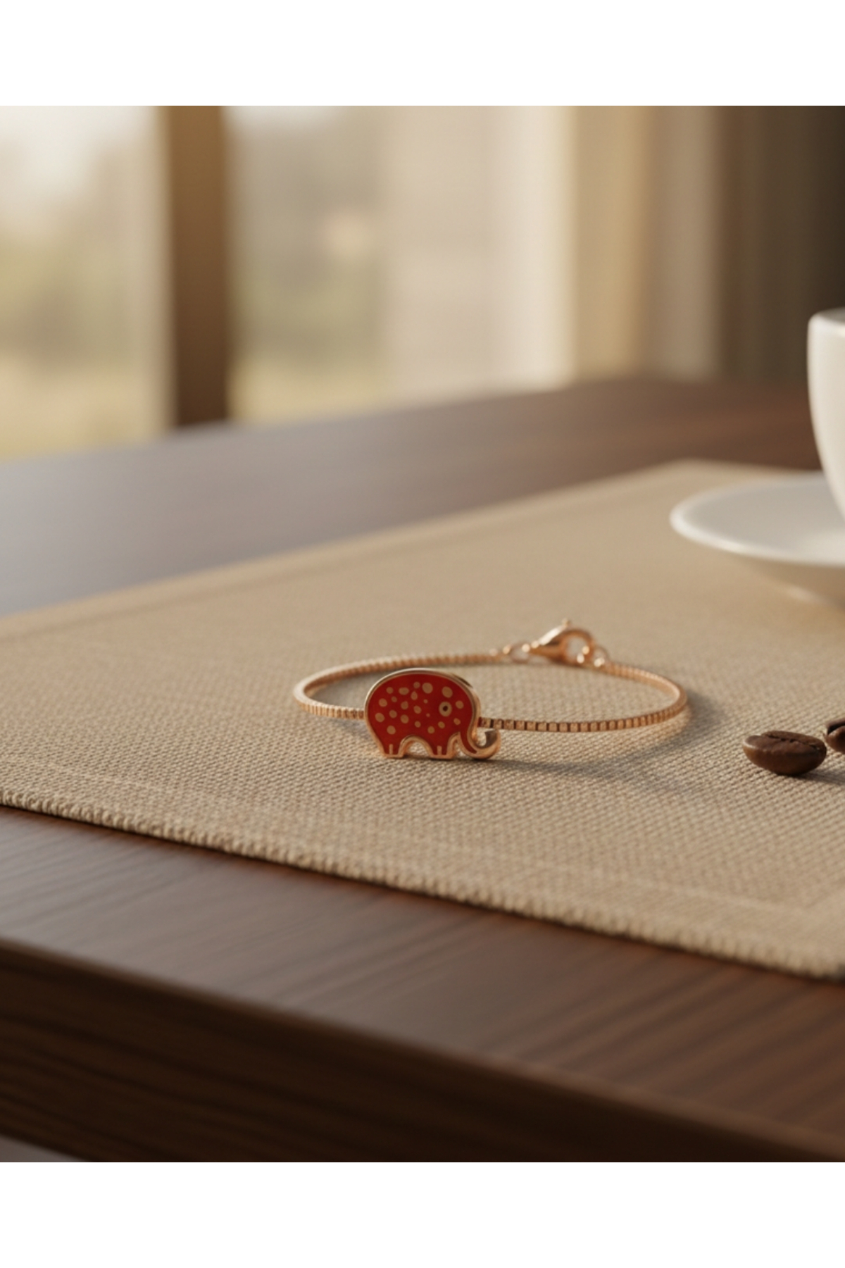 Şans Sembolü Fil Figürlü Kadın Bileklik