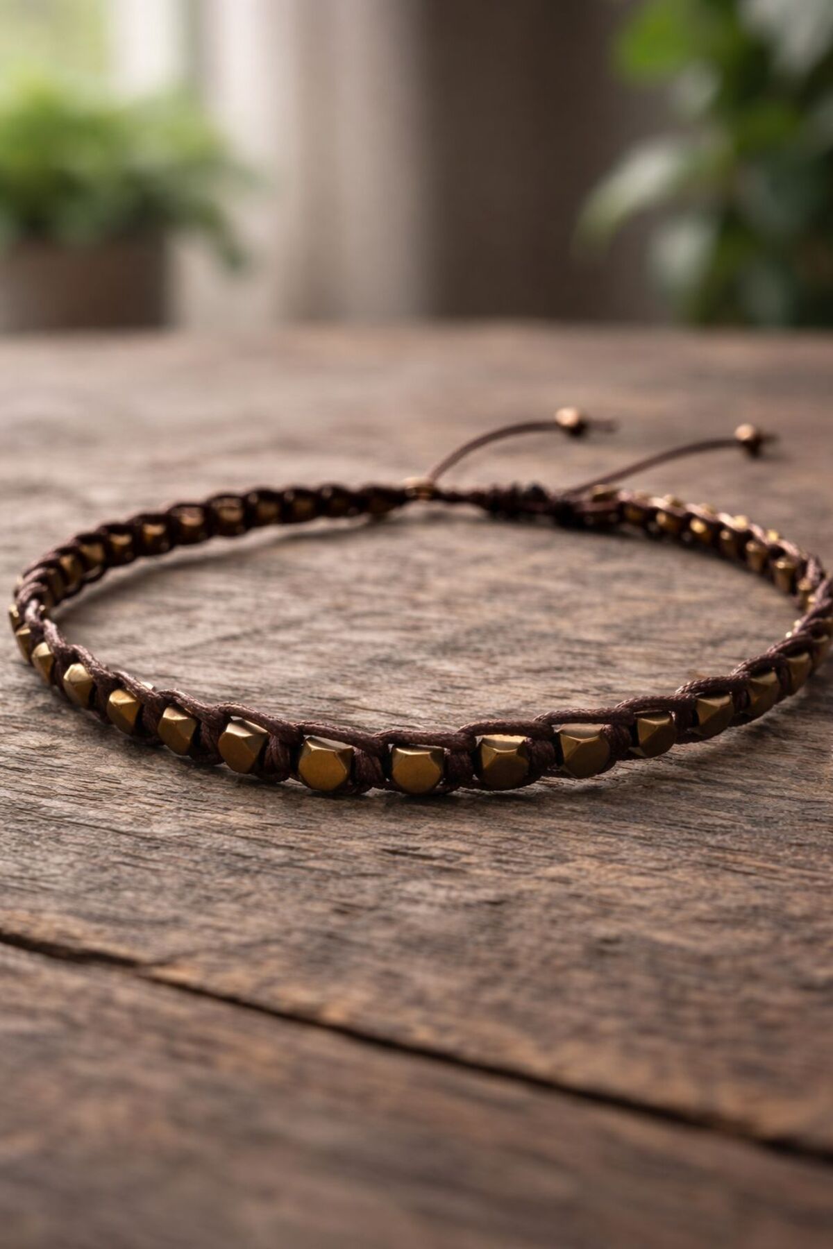 Hematit & Doğal Taş Minimal Bileklik