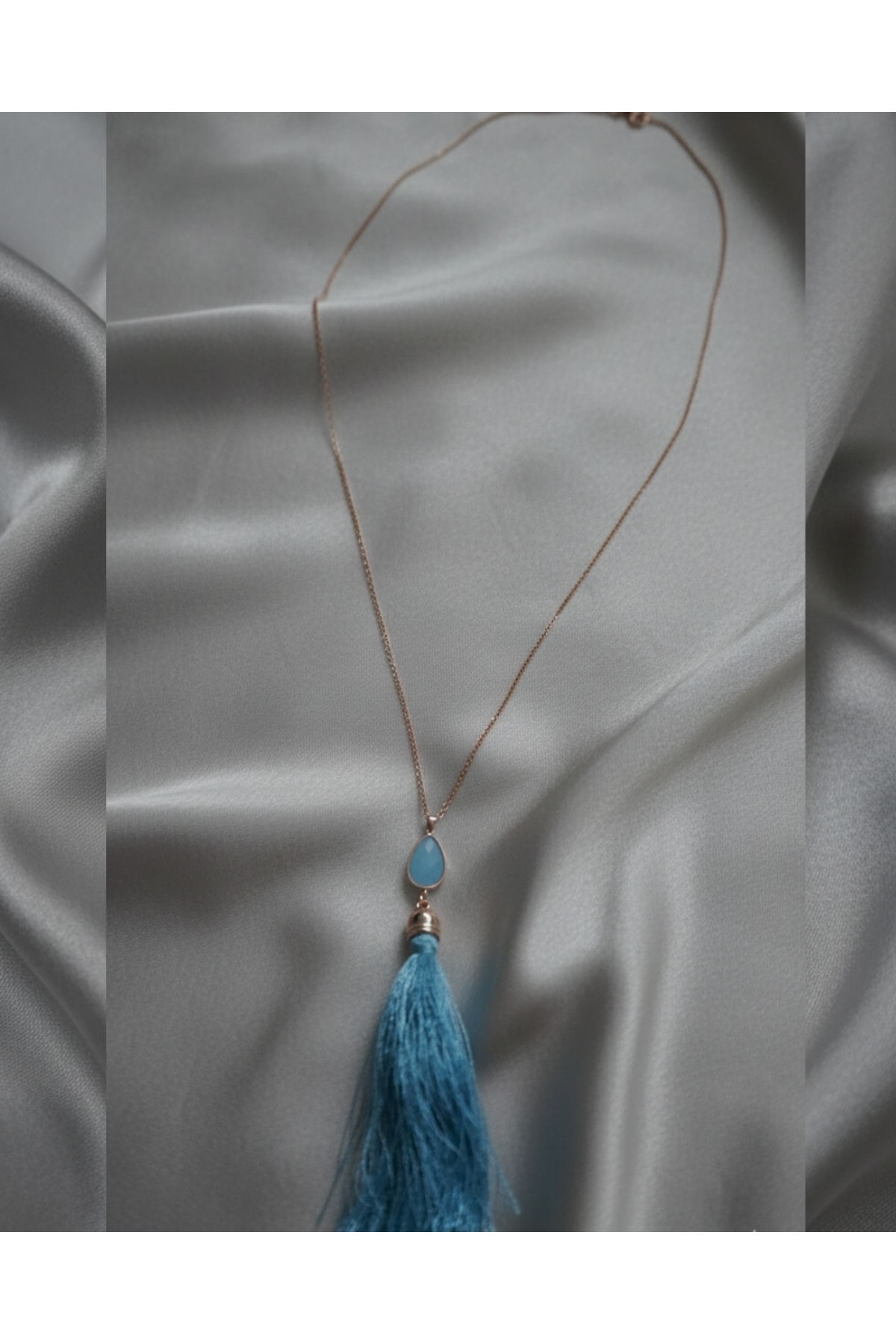 Bohem püsküllü kolye