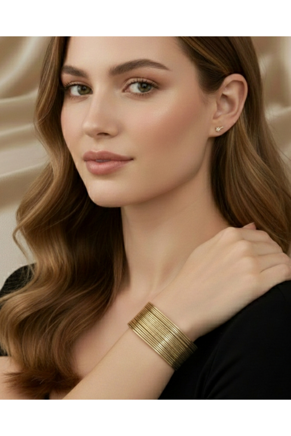 Altın Rengi Çelik Bileklik