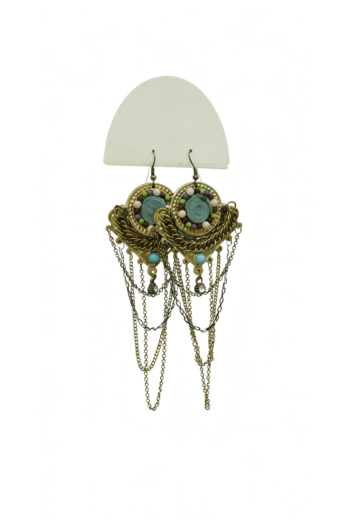 Taşlı Otantik Küpe